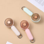 Techsuit - Handheld Fan (A217) - USB Rechargeable, Three Speeds, 1200mAh - Pink – Image 7