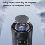 Techsuit - Premium Handheld Fan (F83) - Portable, Adjustable, Rechargeable, 4800mAh - Black – Image 2