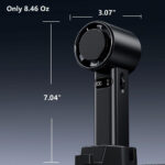 Techsuit - Premium Handheld Fan (F83) - Portable, Adjustable, Rechargeable, 4800mAh - Black – Image 7