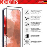 Displex - Premium Real Glass Full Cover - Samsung Galaxy S21 FE 5G - Black – Image 2
