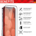 Displex - Premium Real Glass Full Cover - iPhone 12 Pro Max - Black – Image 3