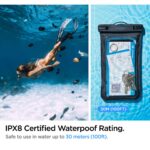 Spigen - (2 pack) Waterproof Case (A601)  - IPX8, for Phone 3.5 - 7" - Black – Image 5