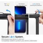 Spigen - (2 pack) Waterproof Case (A601)  - IPX8, for Phone 3.5 - 7" - Black – Image 6