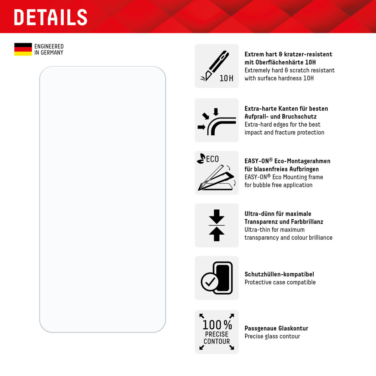 Displex - Premium Real Glass 2D - Samsung Galaxy S24 - Clear – Image 4