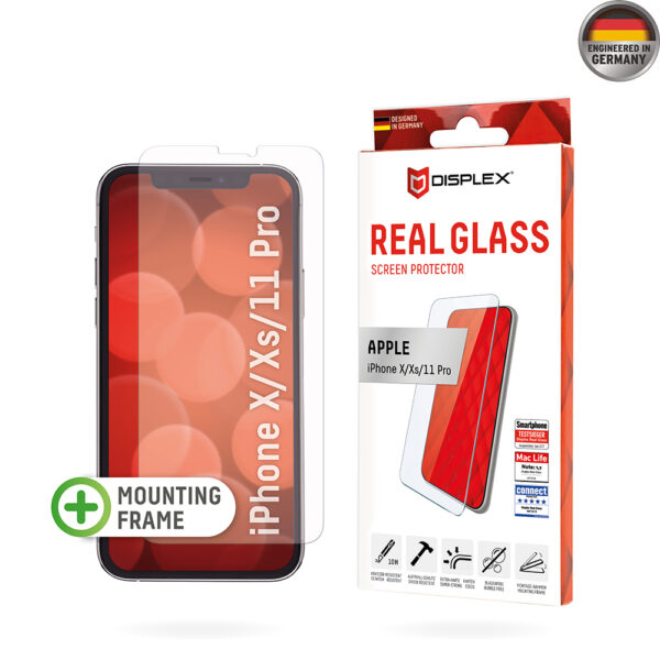 Displex - Premium Real Glass 2D - iPhone X / iPhone XS / iPhone 11 Pro - Clear