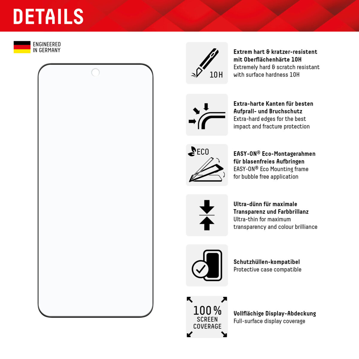 Displex - Premium Real Glass 3D - Xiaomi 14 Pro / 14 Ultra - Clear – Image 2