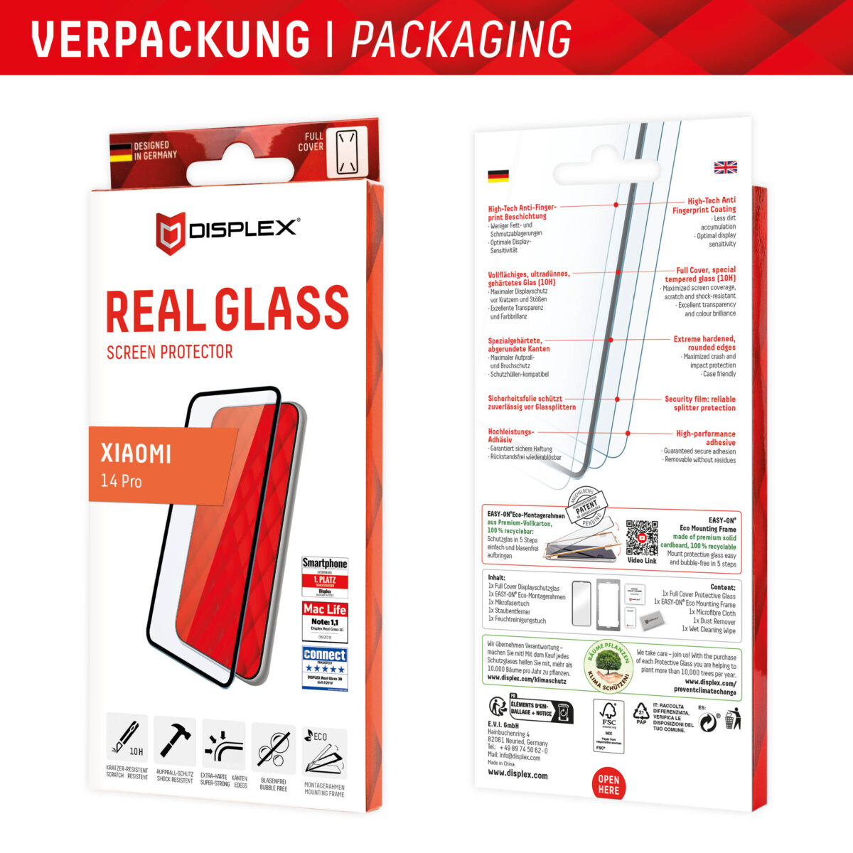 Displex - Premium Real Glass 3D - Xiaomi 14 Pro / 14 Ultra - Clear – Image 6