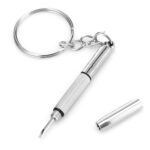 Techsuit - [Pack] Glasses Screwdriver with 10 Pairs of Silicone Nose Pads (ST1) - from Metal, 6 x 0.5cm - Silver – Image 3