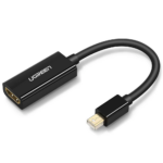 Ugreen - Video/Audio Converter (10461) - Mini DP to HDMI, Support 1060P@60Hz, 25cm - Black