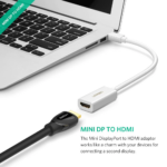Ugreen - Video/Audio Converter (10461) - Mini DP to HDMI, Support 1060P@60Hz, 25cm - Black – Image 2