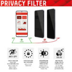 Displex - Premium Real Glass Privacy Full Cover - iPhone 13 / iPhone 13 Pro / iPhone 14 - Black – Image 3