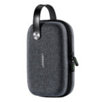 Ugreen - Storage Case (50903) - for Travel, with Snap Hook, Zipped Mesh Pocket, Soft Inner Layers - Gray