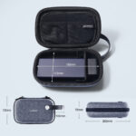 Ugreen - Storage Case (50903) - for Travel, with Snap Hook, Zipped Mesh Pocket, Soft Inner Layers - Gray – Image 7