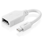 Ugreen - Video Converter (10445) - DP Male to DP Female, 4k*2k, Support Thunderbolt 2, 15cm - White