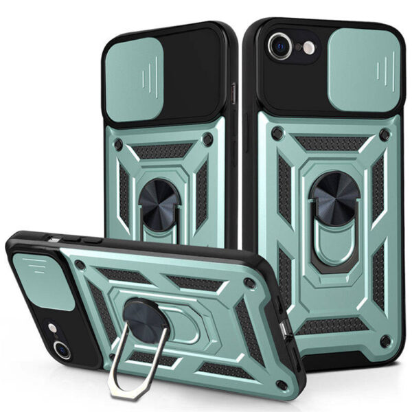 Techsuit - CamShield Series - iPhone 7 / iPhone 8 / iPhone SE 2, SE 2020 / iPhone SE 3, SE 2022 - Green