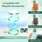 Techsuit - Luxury Crystal MagSafe - iPhone 14 Pro Max - Light Green – Image 5