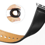 Techsuit - Watchband (W033) for MEN - Apple Watch 1/2/3/4/5/6/7/8/9/10/SE/SE 2 (38/40/41/42mm) - Black – Image 3