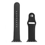 Techsuit - Watchband (W033) for MEN - Apple Watch 1/2/3/4/5/6/7/8/9/10/SE/SE 2 (38/40/41/42mm) - Black – Image 4