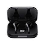 Lenovo - Wireless Earbuds (LP3) - Bluetooth 5.0, LED Display, IPX5 Waterproof - Black