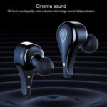Lenovo - Wireless Earbuds (LP3) - Bluetooth 5.0, LED Display, IPX5 Waterproof - Black – Image 2