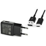 Samsung - Original Wall Charger (EP-TA200EBE) - with USB Type-C Cable (EP-DG970BBE) - Black (Bulk Packing) – Image 5
