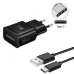 Samsung - Original Wall Charger (EP-TA200EBE) - with USB Type-C Cable (EP-DG970BBE) - Black (Bulk Packing) – Image 3
