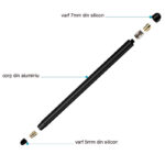 Techsuit - Stylus Pen (JC01) - Aluminum Alloy, Android, iOS, Microsoft - Dark Blue – Image 5