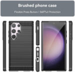 Techsuit - Carbon Silicone - Samsung Galaxy S23 Ultra - Blue – Image 2