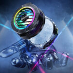 Techsuit - Phone Cooler (P66) - Magnetic, with RGB Lights, Detachable Clip, for iOS and Android - Black – Image 2