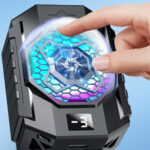 Techsuit - Phone Cooler (SL31) - with Digital Display, Gear Button, Lights, Fast Cooling - Black – Image 5