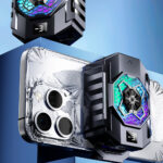 Techsuit - Phone Cooler (SL31) - with Digital Display, Gear Button, Lights, Fast Cooling - Black – Image 2