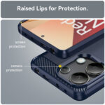 Techsuit - Carbon Silicone - Xiaomi Redmi Note 13 4G - Blue – Image 4