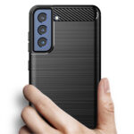 Techsuit - Carbon Silicone - Samsung Galaxy S22 Plus - Black – Image 3