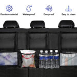 Techsuit - Car Trunk Organizer (OCS-02) with 2 Cup Holders, 3 Pockets and 4 Net Holders  - Black – Image 2