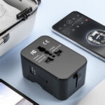 Techsuit - Travel Adapter (HHT202-2C) - 2 x USB-C, EU, UK, AUS, US - Black – Image 4