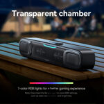 Baseus - Wireless Speaker AeQur DS10 (A20054402111-01) - Mini Soundbar, Bluetooth 5.3, Type-C, Jack, 10W + 10W - Black – Image 5