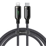 Yesido - Data Cable (CA86) - Lightning to Type-C, 20W, 5A, Digital Display, 1.2m - Black