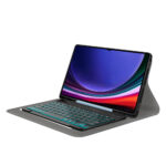 Techsuit - CozyTab Case (with Pencil Holder/RGB Wireless Magnetic Keyboard) - Samsung Galaxy Tab S9 Ultra / S10 Ultra - Black – Image 4