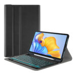 Techsuit - CozyTab Case (with Pencil Holder/RGB Wireless Magnetic Keyboard) - Honor Pad 8 - Black