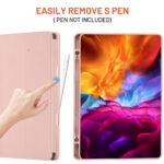 Techsuit - Flex Trifold (with Pencil Holder) - Samsung Galaxy Tab S6 Lite (2020/2022/2024) - Pink – Image 3