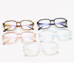 Techsuit - Anti-Blue Light Glasses Reflex TR90 (F8534-C5) - Square - Pink – Image 3