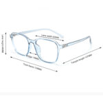 Techsuit - Anti-Blue Light Glasses Reflex TR90 (F8534-C5) - Square - Pink – Image 5