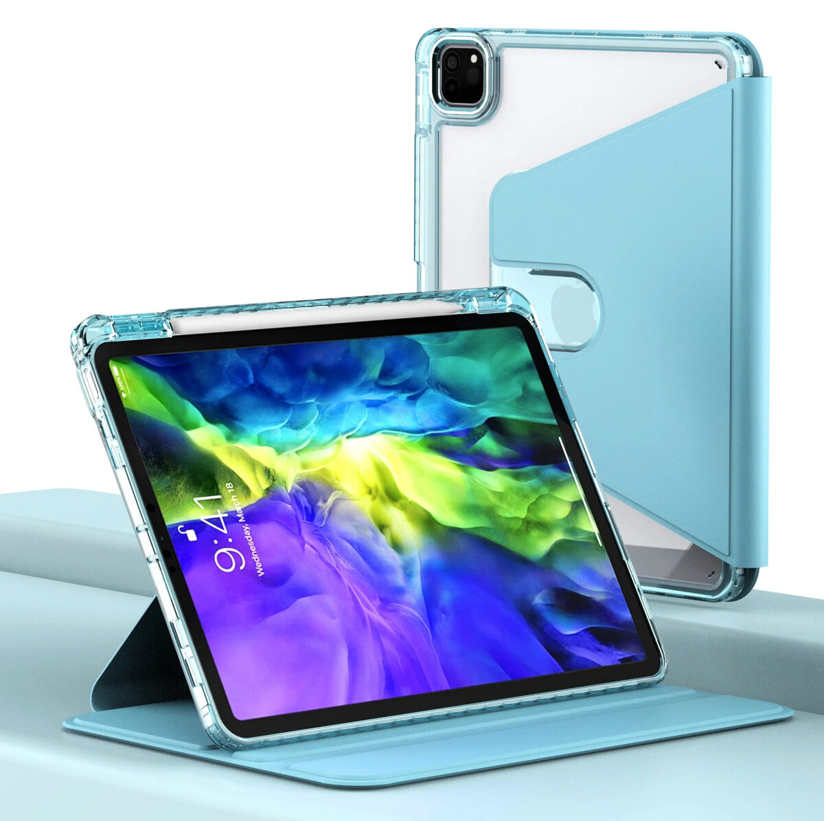Techsuit - Crystal Vision - Samsung Galaxy Tab A9 - Purple – Image 2