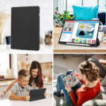 Techsuit - Flex Trifold (with Pencil Holder) - Samsung Galaxy Tab A9 - Gray – Image 4