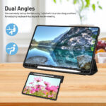 Techsuit - Flex Trifold (with Pencil Holder) - Samsung Galaxy Tab A9 - Gray – Image 3