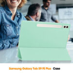 Techsuit - Flex Trifold (with Pencil Holder) - Samsung Galaxy Tab S9 Ultra / S10 Ultra - Matcha Green – Image 5