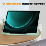 Techsuit - Flex Trifold (with Pencil Holder) - Samsung Galaxy Tab S9 Ultra / S10 Ultra - Matcha Green – Image 4