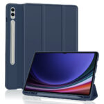 Techsuit - Flex Trifold (with Pencil Holder) - Samsung Galaxy Tab S9 Ultra / S10 Ultra - Dark Blue