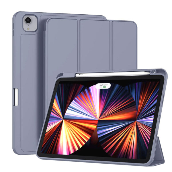Techsuit - Flex Trifold (with Pencil Holder) - iPad Pro 11 (2018 / 2020 / 2021 / 2022) - Purple