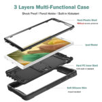 Techsuit - Rugged TabShell + Screen Protector - Samsung Galaxy Tab A7 10.4 (2020 / 2022) - Black – Image 3